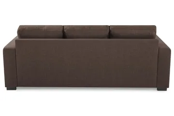 Crazy 3-sits Vändbar L-formad Divansoffa i Tyg - Brun - Products - Möbler - Soffa - Divansoffa & schäslongsoffa - 3 sits soffa med divan