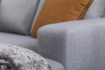 Crazy 3-sits Vändbar L-formad Divansoffa i Tyg - Grå - Products - Möbler - Soffa - Divansoffa & schäslongsoffa - 3 sits soffa med divan