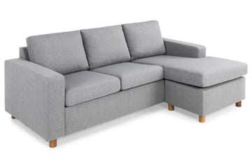 Crazy 3-sits Vändbar L-formad Divansoffa i Tyg - Grå - Products - Möbler - Soffa - Divansoffa & schäslongsoffa - 3 sits soffa med divan