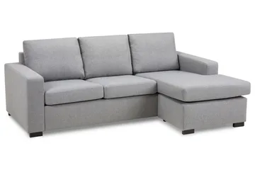 Crazy 3-sits Vändbar L-formad Divansoffa i Tyg - Grå - Products - Möbler - Soffa - Divansoffa & schäslongsoffa - 3 sits soffa med divan