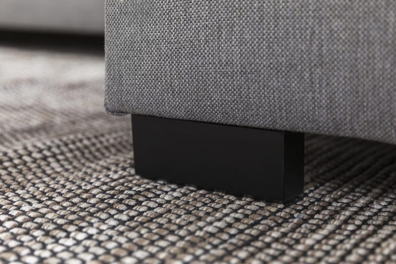 Crazy 3-sits Vändbar L-formad Divansoffa i Tyg - Grå - Products - Möbler - Soffa - Divansoffa & schäslongsoffa - 3 sits soffa med divan