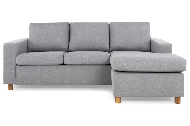 Crazy 3-sits Vändbar L-formad Divansoffa i Tyg - Grå - Products - Möbler - Soffa - Divansoffa & schäslongsoffa - 3 sits soffa med divan