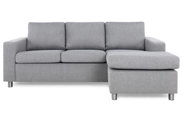 Crazy 3-sits Vändbar L-formad Divansoffa i Tyg - Grå - Products - Möbler - Soffa - Divansoffa & schäslongsoffa - 3 sits soffa med divan