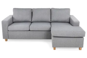 Crazy 3-sits Vändbar L-formad Divansoffa i Tyg - Grå - Products - Möbler - Soffa - Divansoffa & schäslongsoffa - 3 sits soffa med divan