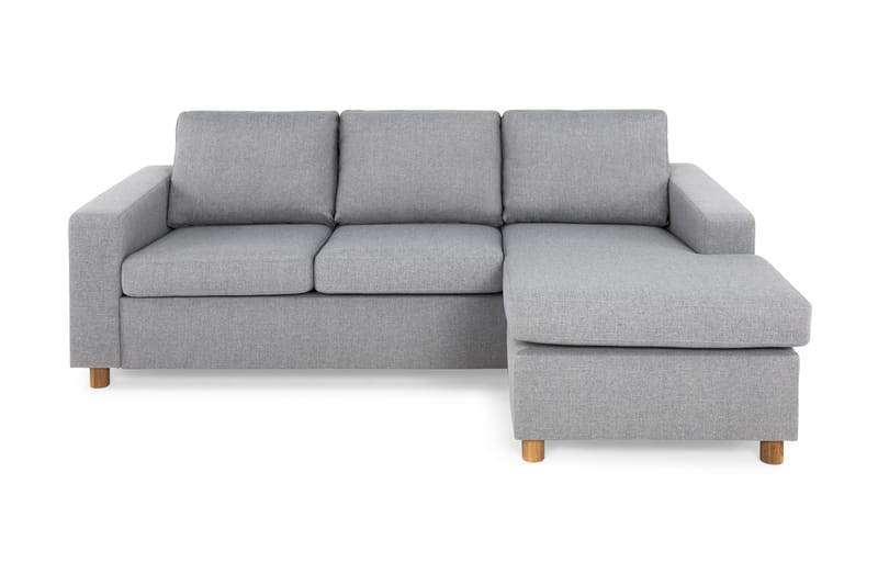 Crazy 3-sits Vändbar L-formad Divansoffa i Tyg - Grå - Products - Möbler - Soffa - Divansoffa & schäslongsoffa - 3 sits soffa med divan