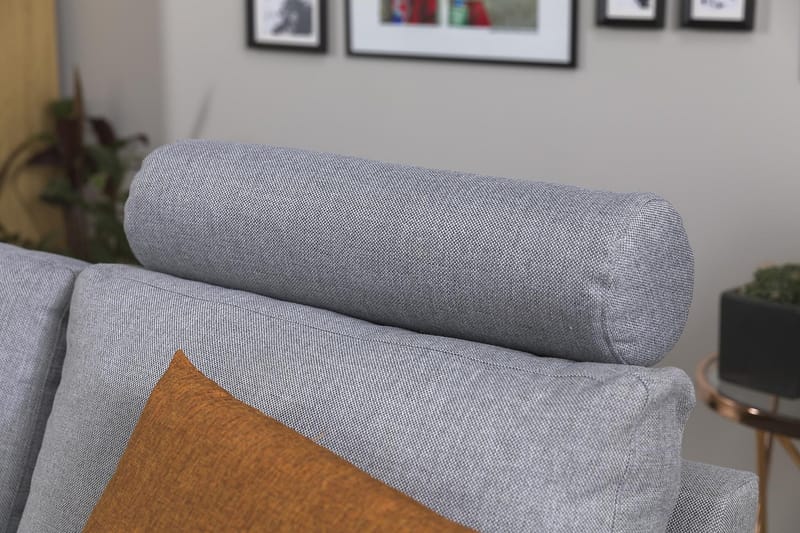 Crazy 3-sits Vändbar L-formad Divansoffa i Tyg - Grå - Products - Möbler - Soffa - Divansoffa & schäslongsoffa - 3 sits soffa med divan