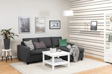 Crazy 3-sits Vändbar L-formad Divansoffa i Tyg - Mörkgrå - Products - Möbler - Soffa - Divansoffa & schäslongsoffa - 3 sits soffa med divan