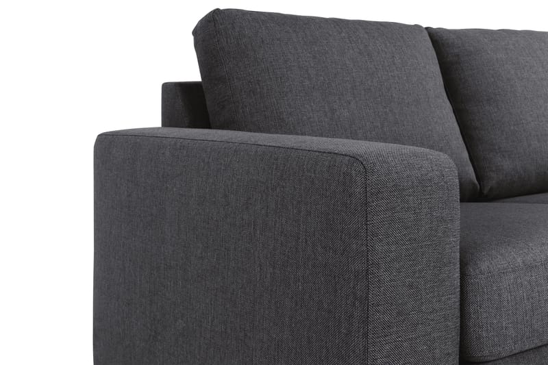 Crazy 3-sits Vändbar L-formad Divansoffa i Tyg - Mörkgrå - Products - Möbler - Soffa - Divansoffa & schäslongsoffa - 3 sits soffa med divan