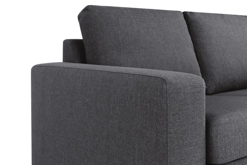 Crazy 3-sits Vändbar L-formad Divansoffa i Tyg - Mörkgrå - Products - Möbler - Soffa - Divansoffa & schäslongsoffa - 3 sits soffa med divan