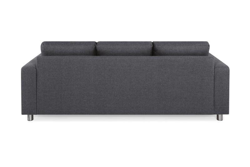 Crazy 3-sits Vändbar L-formad Divansoffa i Tyg - Mörkgrå - Products - Möbler - Soffa - Divansoffa & schäslongsoffa - 3 sits soffa med divan