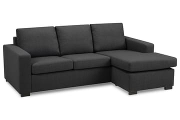 Crazy 3-sits Vändbar L-formad Divansoffa i Tyg - Mörkgrå - Products - Möbler - Soffa - Divansoffa & schäslongsoffa - 3 sits soffa med divan