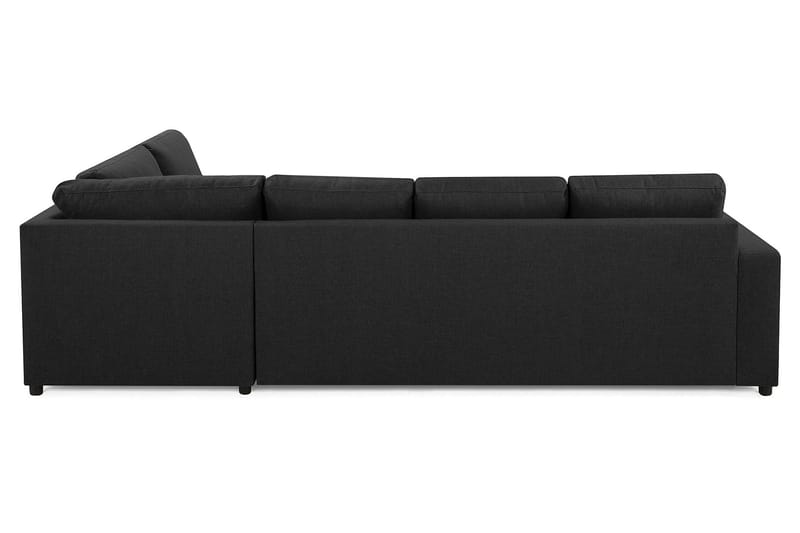Crazy 4-sits Högervänd L-formad Schäslongsoffa i Tyg - Antracit - Products - Möbler - Soffa - Divansoffa & schäslongsoffa - 3 sits soffa med divan