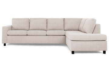 Crazy 4-sits Högervänd L-formad Schäslongsoffa i Tyg - Beige - Products - Möbler - Soffa - Divansoffa & schäslongsoffa - 3 sits soffa med divan