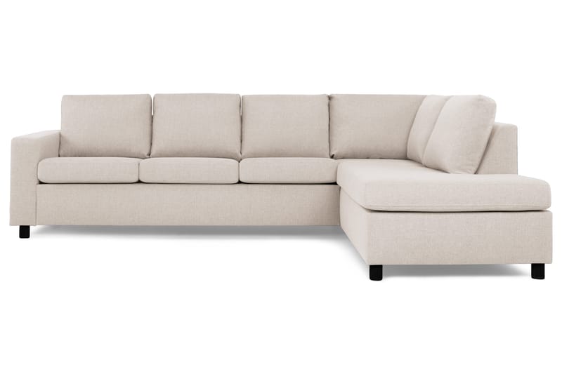 Crazy 4-sits Högervänd L-formad Schäslongsoffa i Tyg - Beige - Products - Möbler - Soffa - Divansoffa & schäslongsoffa - 3 sits soffa med divan