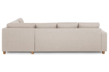 Crazy 4-sits Högervänd L-formad Schäslongsoffa i Tyg - Beige - Products - Möbler - Soffa - Divansoffa & schäslongsoffa - 3 sits soffa med divan