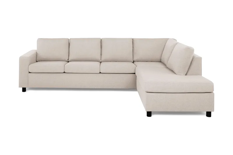 Crazy 4-sits Högervänd L-formad Schäslongsoffa i Tyg - Beige - Products - Möbler - Soffa - Divansoffa & schäslongsoffa - 3 sits soffa med divan