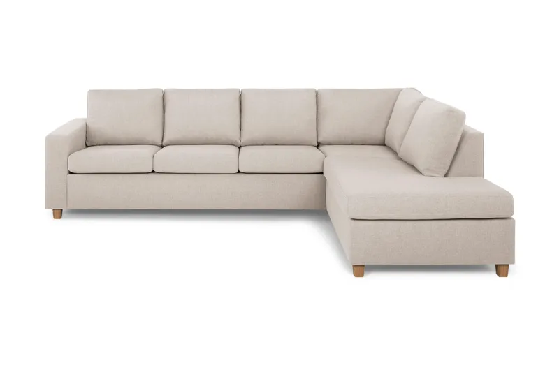 Crazy 4-sits Högervänd L-formad Schäslongsoffa i Tyg - Beige - Products - Möbler - Soffa - Divansoffa & schäslongsoffa - 3 sits soffa med divan