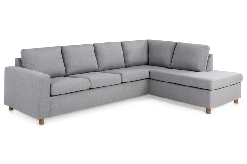 Crazy 4-sits Högervänd L-formad Schäslongsoffa i Tyg - Grå - Products - Möbler - Soffa - Divansoffa & schäslongsoffa - 3 sits soffa med divan