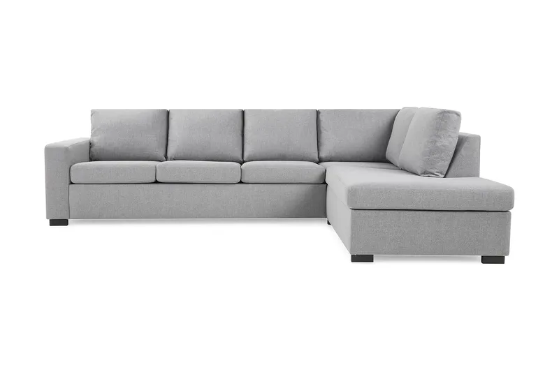 Crazy 4-sits Högervänd L-formad Schäslongsoffa i Tyg - Grå - Products - Möbler - Soffa - Divansoffa & schäslongsoffa - 3 sits soffa med divan