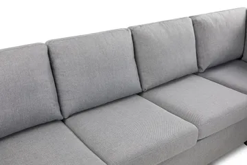 Crazy 4-sits Högervänd L-formad Schäslongsoffa i Tyg - Grå - Products - Möbler - Soffa - Divansoffa & schäslongsoffa - 3 sits soffa med divan