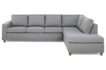 Crazy 4-sits Högervänd L-formad Schäslongsoffa i Tyg - Grå - Products - Möbler - Soffa - Divansoffa & schäslongsoffa - 3 sits soffa med divan