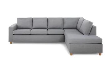 Crazy 4-sits Högervänd L-formad Schäslongsoffa i Tyg - Grå - Products - Möbler - Soffa - Divansoffa & schäslongsoffa - 3 sits soffa med divan