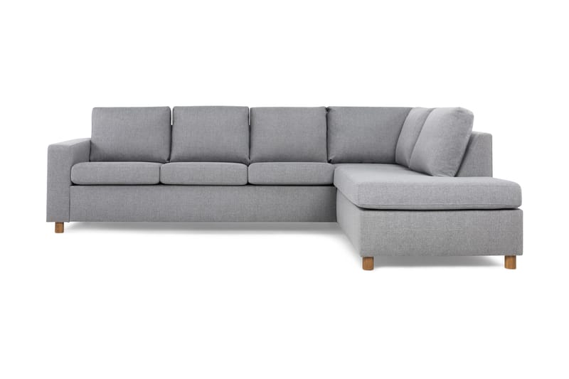 Crazy 4-sits Högervänd L-formad Schäslongsoffa i Tyg - Grå - Products - Möbler - Soffa - Divansoffa & schäslongsoffa - 3 sits soffa med divan