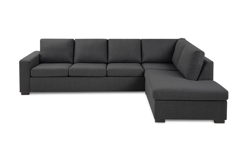 Crazy 4-sits Högervänd L-formad Schäslongsoffa i Tyg - Mörkgrå - Products - Möbler - Soffa - Divansoffa & schäslongsoffa - 3 sits soffa med divan