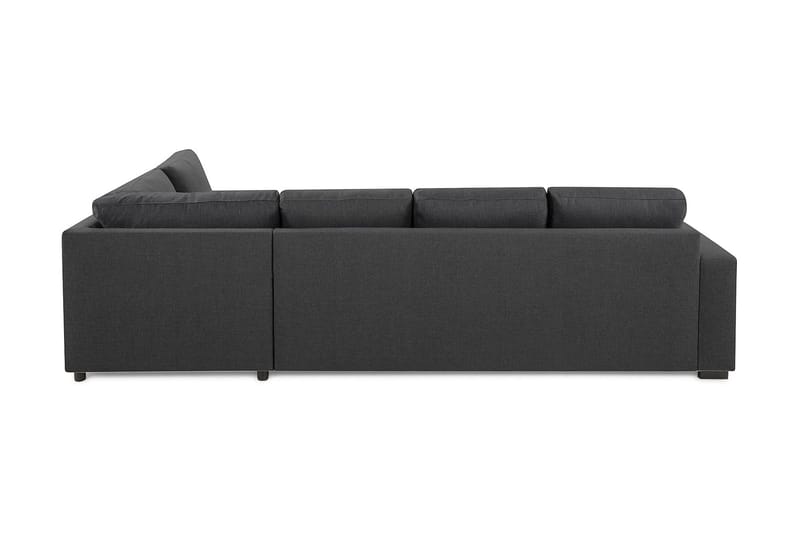 Crazy 4-sits Högervänd L-formad Schäslongsoffa i Tyg - Mörkgrå - Products - Möbler - Soffa - Divansoffa & schäslongsoffa - 3 sits soffa med divan