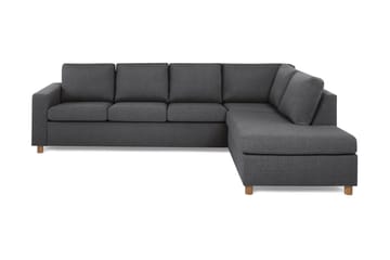 Crazy 4-sits Högervänd L-formad Schäslongsoffa i Tyg - Mörkgrå - Products - Möbler - Soffa - Divansoffa & schäslongsoffa - 3 sits soffa med divan