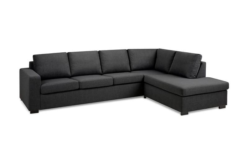 Crazy 4-sits Högervänd L-formad Schäslongsoffa i Tyg - Mörkgrå - Products - Möbler - Soffa - Divansoffa & schäslongsoffa - 3 sits soffa med divan
