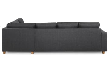 Crazy 4-sits Högervänd L-formad Schäslongsoffa i Tyg - Mörkgrå - Products - Möbler - Soffa - Divansoffa & schäslongsoffa - 3 sits soffa med divan