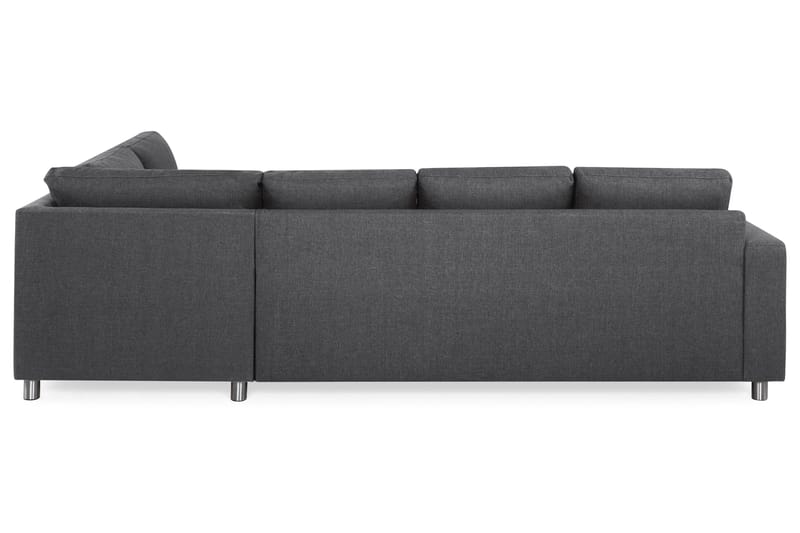 Crazy 4-sits Högervänd L-formad Schäslongsoffa i Tyg - Mörkgrå - Products - Möbler - Soffa - Divansoffa & schäslongsoffa - 3 sits soffa med divan