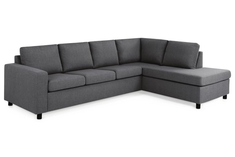 Crazy 4-sits Högervänd L-formad Schäslongsoffa i Tyg - Mörkgrå - Products - Möbler - Soffa - Divansoffa & schäslongsoffa - 3 sits soffa med divan