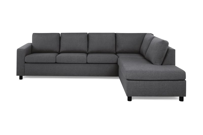 Crazy 4-sits Högervänd L-formad Schäslongsoffa i Tyg - Mörkgrå - Products - Möbler - Soffa - Divansoffa & schäslongsoffa - 3 sits soffa med divan