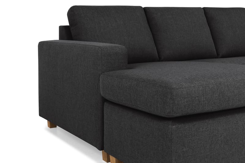 Crazy 4-sits Högervänd U-formad Large Soffa med Divan och Schäslong i Tyg - Antracit - Products - Möbler - Soffa - Divansoffa & schäslongsoffa - 3 sits soffa med divan