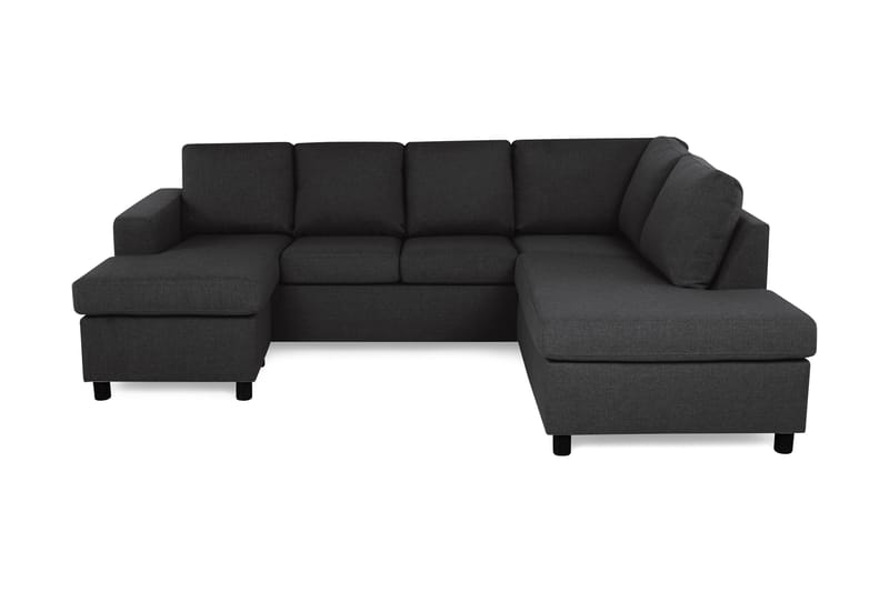 Crazy 4-sits Högervänd U-formad Large Soffa med Divan och Schäslong i Tyg - Antracit - Products - Möbler - Soffa - Divansoffa & schäslongsoffa - 3 sits soffa med divan
