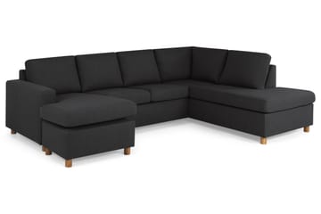 Crazy 4-sits Högervänd U-formad Large Soffa med Divan och Schäslong i Tyg - Antracit - Products - Möbler - Soffa - Divansoffa & schäslongsoffa - 4 sits soffa med divan