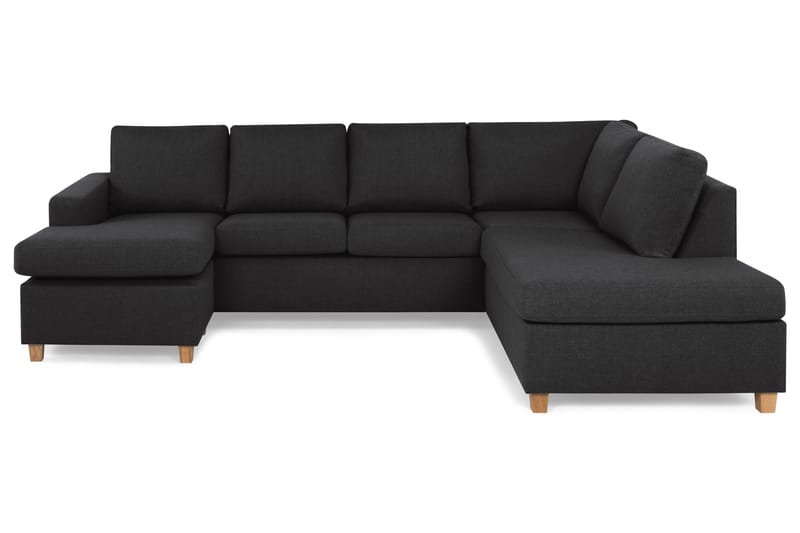 Crazy 4-sits Högervänd U-formad Large Soffa med Divan och Schäslong i Tyg - Antracit - Products - Möbler - Soffa - Divansoffa & schäslongsoffa - 4 sits soffa med divan