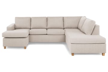 Crazy 4-sits Högervänd U-formad Large Soffa med Divan och Schäslong i Tyg - Beige - Products - Möbler - Soffa - Divansoffa & schäslongsoffa - 4 sits soffa med divan