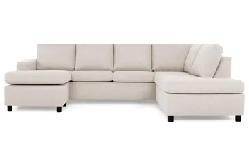 Crazy 4-sits Högervänd U-formad Large Soffa med Divan och Schäslong i Tyg - Beige - Products - Möbler - Soffa - Divansoffa & schäslongsoffa - 4 sits soffa med divan