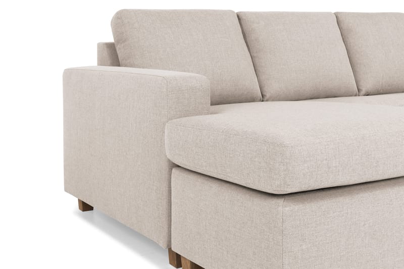 Crazy 4-sits Högervänd U-formad Large Soffa med Divan och Schäslong i Tyg - Beige - Products - Möbler - Soffa - Divansoffa & schäslongsoffa - 4 sits soffa med divan