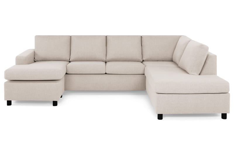 Crazy 4-sits Högervänd U-formad Large Soffa med Divan och Schäslong i Tyg - Beige - Products - Möbler - Soffa - Divansoffa & schäslongsoffa - 4 sits soffa med divan