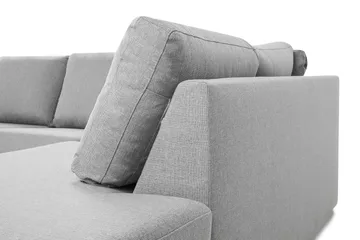Crazy 4-sits Högervänd U-formad Large Soffa med Divan och Schäslong i Tyg - Grå - Products - Möbler - Soffa - Divansoffa & schäslongsoffa - 4 sits soffa med divan