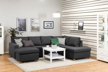 Crazy 4-sits Högervänd U-formad Large Soffa med Divan och Schäslong i Tyg - Mörkgrå - Products - Möbler - Soffa - Divansoffa & schäslongsoffa - 4 sits soffa med divan