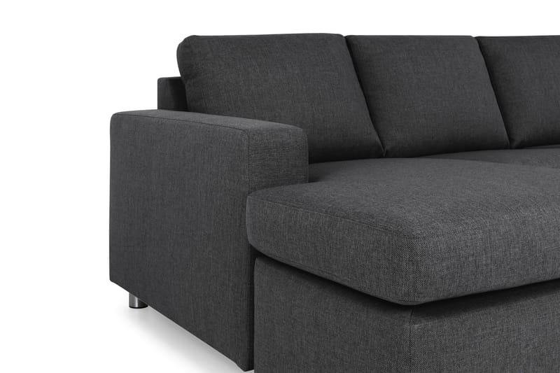 Crazy 4-sits Högervänd U-formad Large Soffa med Divan och Schäslong i Tyg - Mörkgrå - Products - Möbler - Soffa - Divansoffa & schäslongsoffa - 4 sits soffa med divan