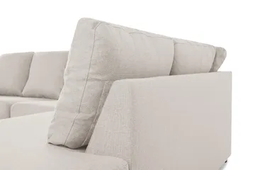 Crazy 4-sits Högervänd U-formad Small Soffa med Divan och Schäslong i Tyg - Beige - Products - Möbler - Soffa - Divansoffa & schäslongsoffa - 4 sits soffa med divan