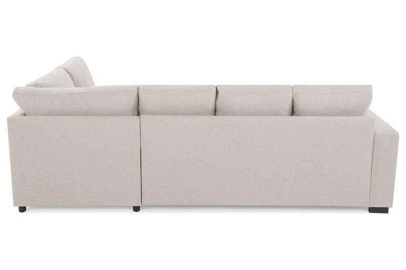 Crazy 4-sits Högervänd U-formad Small Soffa med Divan och Schäslong i Tyg - Beige - Products - Möbler - Soffa - Divansoffa & schäslongsoffa - 4 sits soffa med divan