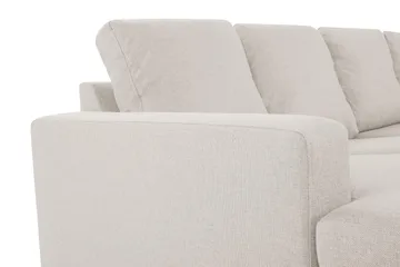 Crazy 4-sits Högervänd U-formad Small Soffa med Divan och Schäslong i Tyg - Beige - Products - Möbler - Soffa - Divansoffa & schäslongsoffa - 4 sits soffa med divan