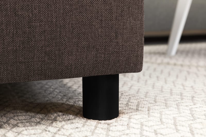 Crazy 4-sits Högervänd U-formad Small Soffa med Divan och Schäslong i Tyg - Brun - Products - Möbler - Soffa - Divansoffa & schäslongsoffa - 3 sits soffa med divan